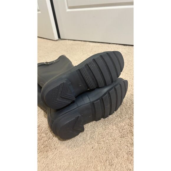 Hunter Original Tall Navy Blue Rubber Rain Boots Size 8 Women - Picture 7 of 7